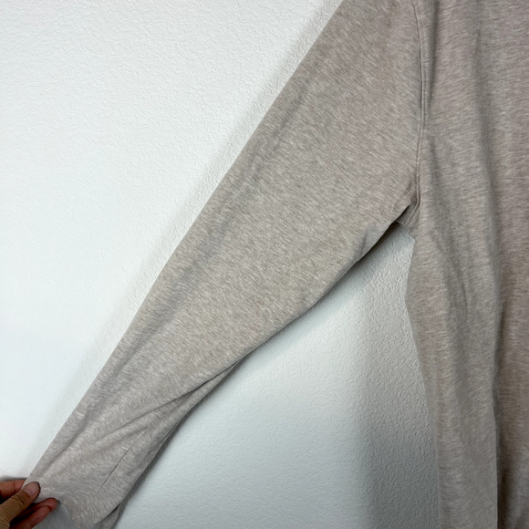 Vince Sueded Jersey Long Sleeve Henley Shirt Mens XL Beige Soft Classic Preppy - Picture 16 of 16